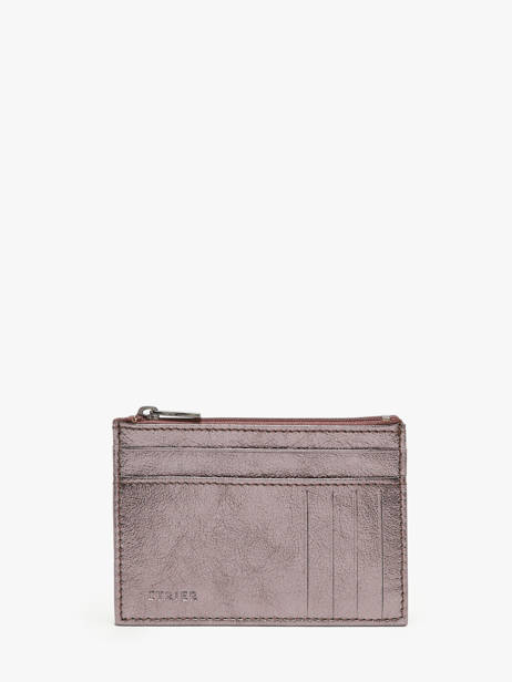 Porte-cartes Etincelle IrisÃ©e Cuir Etrier Argent etincelle irisee EETI5004